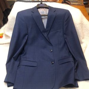 Tommy Hilfiger Blazer 40 R Blue Plaid Blazer
